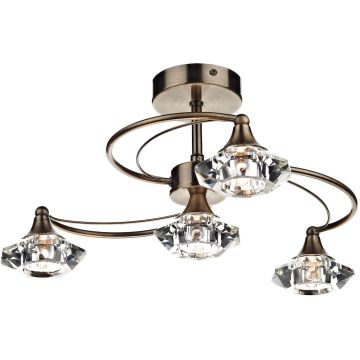 Dar Lighting LUTHER LUT0475 Stropná lampa 4x40W/G9