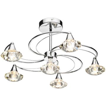 Dar Lighting LUTHER LUT0650 Stropná lampa 6x40W/G9
