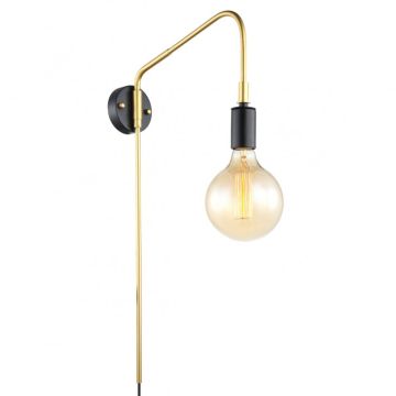 Italux MALENE MBM3386/1 BK+GD Stena svietidlo 1x40W/E27