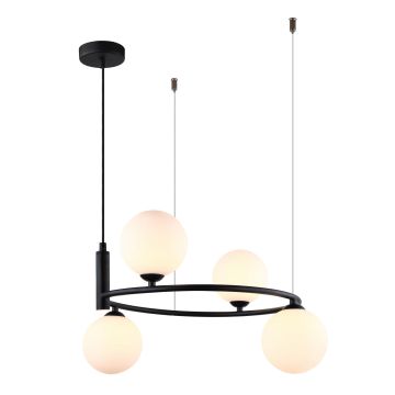 Italux AMILY MDM-3974/4 BK Závesná lampa 4x25W/G9 IP20