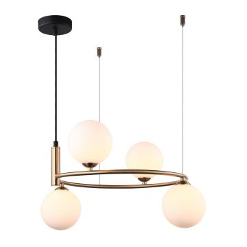 Italux AMILY MDM-3974/4 BRO Závesná lampa 4x25W/G9 IP20