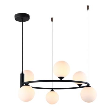 Italux AMILY MDM-3974/6 BK Závesná lampa 6x25W/G9 IP20