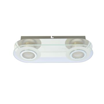 Italux FLAVIO MD14088-02 CH Stropné svietidlo 2x5,5W/LED