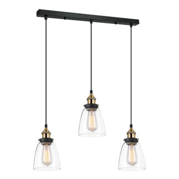 Italux FRANCIS MDM-2563/3 GD+CL Závesná lampa 3x40W/E27