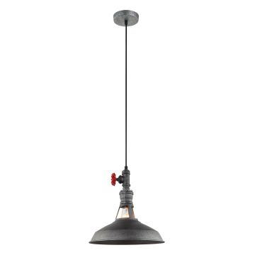 Italux GARIBALDO MDM-2781_1 GR_BK Závesná lampa 1x60W/E27 IP20