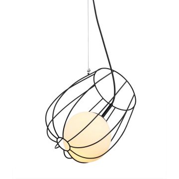 Italux MELISA MDM-3943/1 BK Závesná lampa 1x40W/E27 IP20