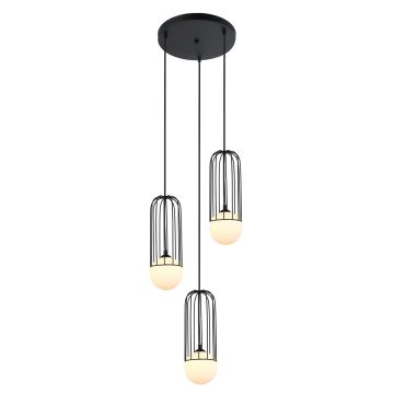 Italux SIMON MDM-3938/3 BK Závesná lampa 1x25W/G9 IP20