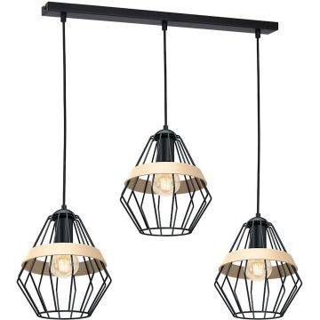 Milagro CLIFF BLACK MLP5525 Závesná lampa 3x60W/E27 IP20