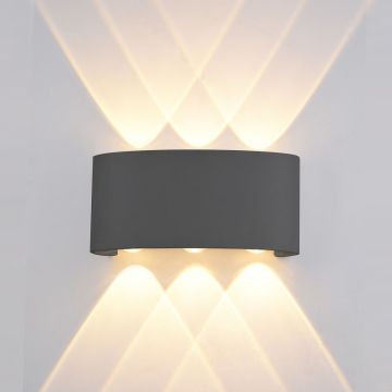 Italux ORTELO OWL-451-3-BL Stena svietidlo 6x6W/LED 3000K 550LM IP54