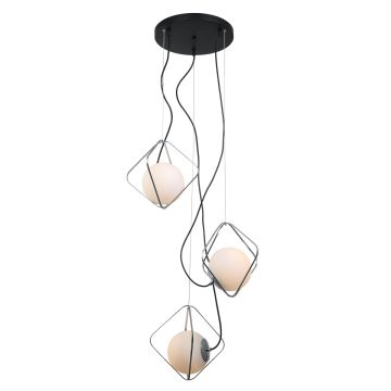 Italux CANTO PEN-5696-3-BKCR Závesná lampa 3x40W/E27