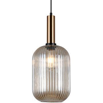 Italux ANTIOLA PND-5588-1L-BRO+AMB Závesná lampa 1x40W/E27 IP20