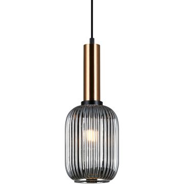 Italux ANTIOLA PND-5588-1M-BRO+SG Závesná lampa 1x40W/E27 IP20