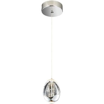 Italux HUELTO PND-22112132-1A-CR Závesná lampa 1x4,8W/LED 3000K 290LM IP20