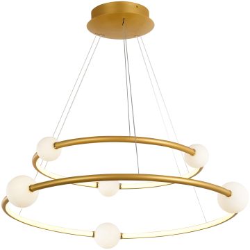 Italux LOZANNA PND-20112035-2A-GD Závesná lampa 6+2x86W/LED 3000K 4600LM IP20