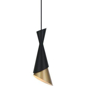 Italux MALIA PND-85949-1 BK+GD Závesná lampa 1x40W/E27 IP20