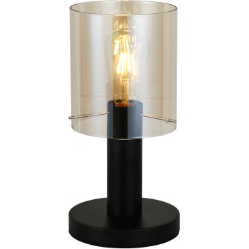 Italux SARDO TB-5581-1-BK+AMB Stolná lampa 1x40W/E27 IP20