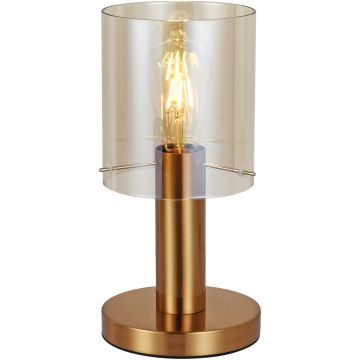 Italux SARDO TB-5581-1-BRO+AMB Stolná lampa 1x40W/E27 IP20