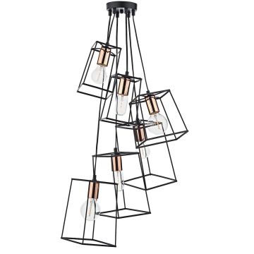 Dar Lighting TOWER TOW0622 Závesná lampa 6x40W/E27