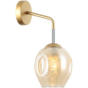 Italux BORGO WL-30843-1 GD+AMB Stena svietidlo 1x40W/E27 IP20