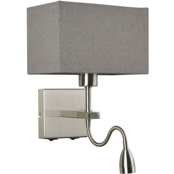 Italux NORTE WL-1122-2-BLSNRCG Stena svietidlo 2x60W, 3W/E27, LED 3000K 350LM IP20