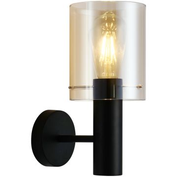 Italux SARDO WL-5581-1A-BK+AMB Stena svietidlo 1x40W/E27 IP20