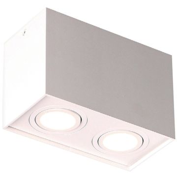 Maxlight BASIC SQUARE C0088 Natáčané downlight svetlo 2x50w/gu10 ip20