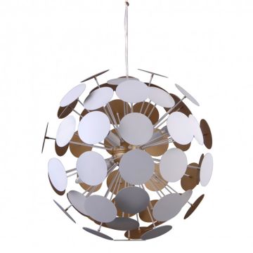 Italux MAILONE AD20180/6B WH+GD Závesná lampa 6x40W/E14