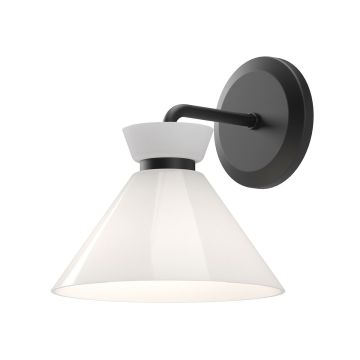 Elstead Lighting Halston ALM-HALSTON-1WB-BK Stena svietidlo 1x40W/E14 IP20