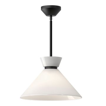 Elstead Lighting Halston ALM-HALSTON-P-M-BK Závesná lampa 1x60W/E27 IP20