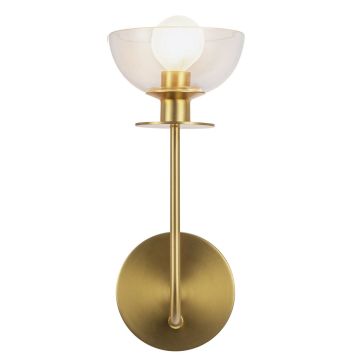 Elstead Lighting Sylvia ALM-SYLVIA-1WB-BG-CL Stena svietidlo 1x40W/E14 IP20