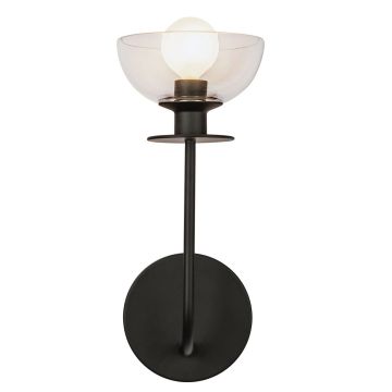 Elstead Lighting Sylvia ALM-SYLVIA-1WB-BK-CL Stena svietidlo 1x40W/E14 IP20