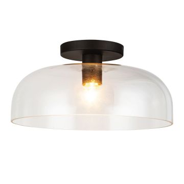 Elstead Lighting Sylvia ALM-SYLVIA-SF-BK-CL Stropná lampa 1x60W/E27 IP20