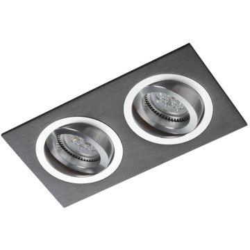 Lumifall ALCAZAR LMF.AZ542BC Vstavané downlight svetlo 2x50W/G5,3/MR16