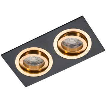 Lumifall ALCAZAR LMF.AZ542BG Vstavané downlight svetlo 2x50W/MR16 IP20