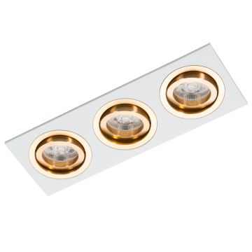 Lumifall ALCAZAR LMF.AZ543WG Vstavané downlight svetlo 3x50W/MR16 IP20