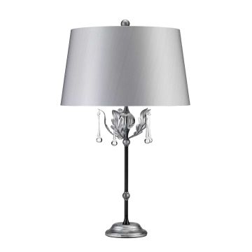 Elstead Lighting AMARILLI AML-TL-BLK-SIL Stolná lampa 1x60W/E27