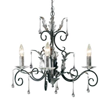 Elstead Lighting AMARILLI AML3-BLK-SILVER Žiarovka 3x60W/E14
