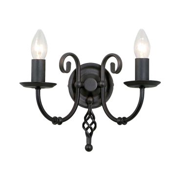 Elstead Lighting ARTISAN ART2-BLACK Stena svietidlo 2x60W/E14