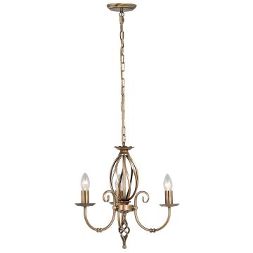 Elstead Lighting ARTISAN ART3-AGD-BRASS Žiarovka 3x60W/E14
