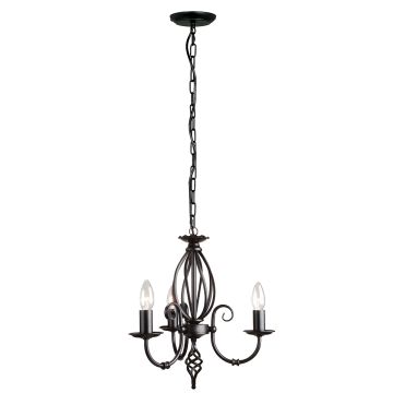 Elstead Lighting ARTISAN ART3-BLACK Žiarovka 3x60W/E14