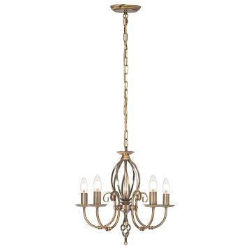 Elstead Lighting ARTISAN ART5-AGD-BRASS Žiarovka 5x60W/E14