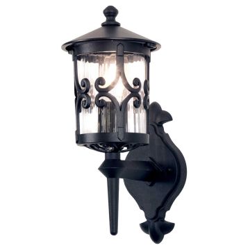 Elstead Lighting HEREFORD BL10-BLACK Stena svietidlo 1x60W/E27 IP23