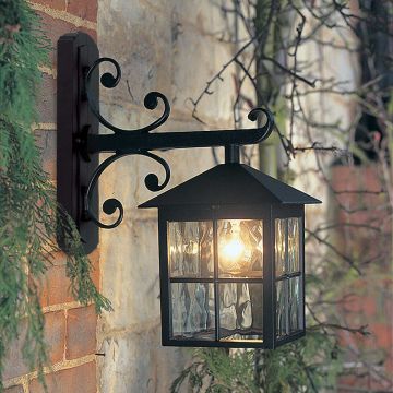 Elstead Lighting WINCHESTER BL19-BLACK Stena svietidlo 1x60W/E27 IP43