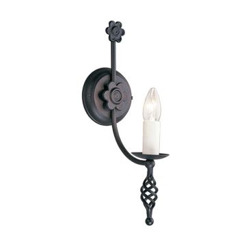 Elstead Lighting BELFRY BY1-BLACK Stena svietidlo 1x60W/E14