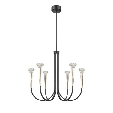 Zuma Line BOSTON P0603-06F-SDB1 Závesná lampa 6x30W/Led 3000K 3300lm IP20
