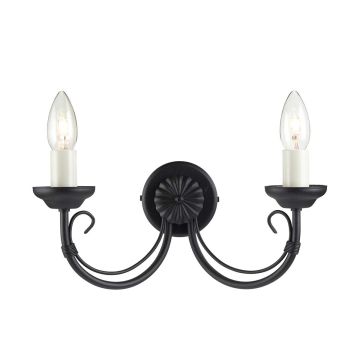 Elstead Lighting CHARTWELL CH2-BLACK Stena svietidlo 2x60W/E14
