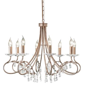 Elstead Lighting CHRISTINA CRT8-SILVER-GOLD Žiarovka 8x60W/E14