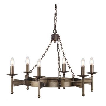Elstead Lighting CROMWELL CW6-OLD-BRZ Žiarovka 6x60W/E14