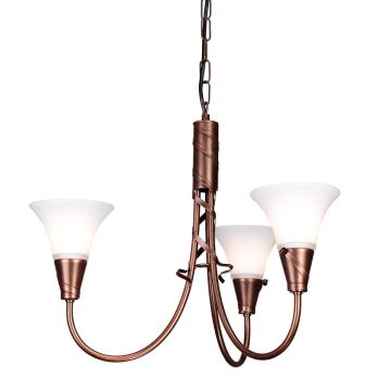 Elstead Lighting EMILY EM3-COPPER Žiarovka 3x60W/E14