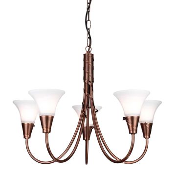 Elstead Lighting EMILY EM5-COPPER Žiarovka 5x60W/E14